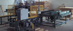 Nailing machine for pallets with combined nails