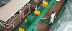 Branding machine for pallets brackets